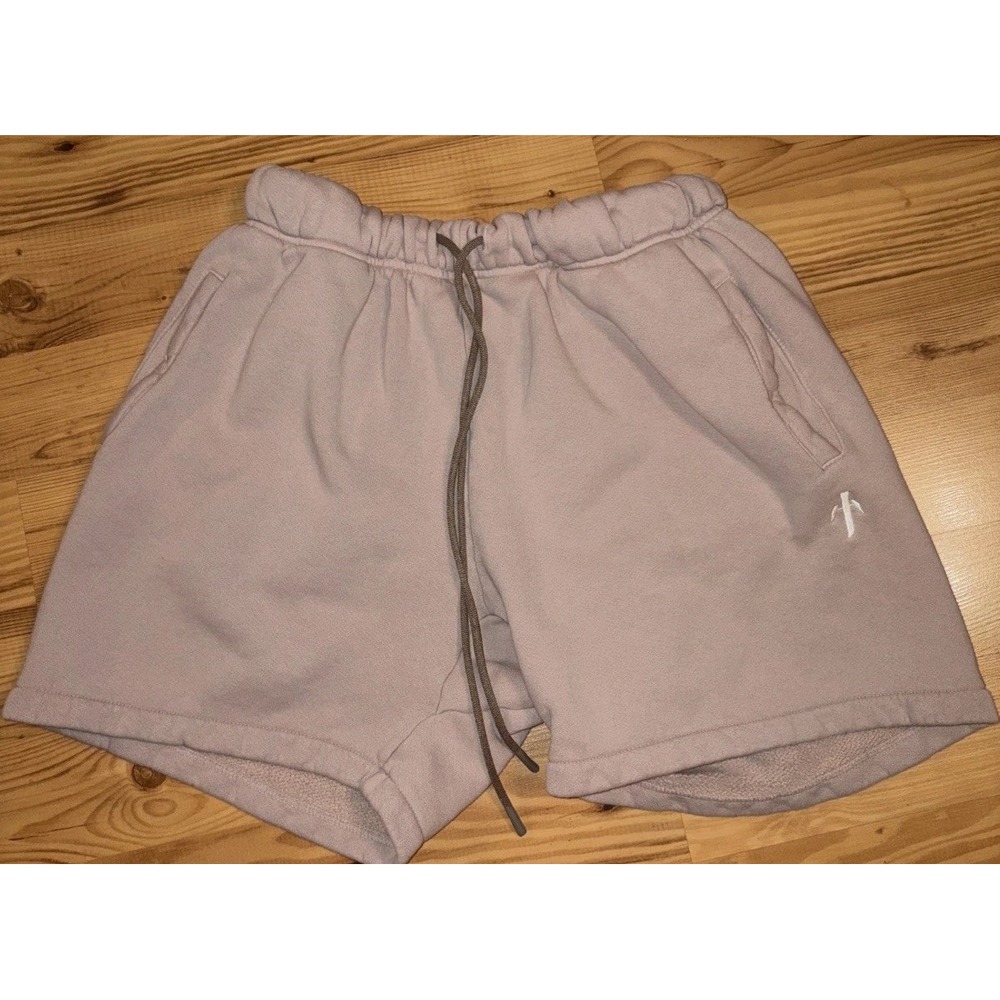 Not A Pipe Dream NAPD Sweat Shorts Men's M Beige Thick Fleece Pockets Drawstring